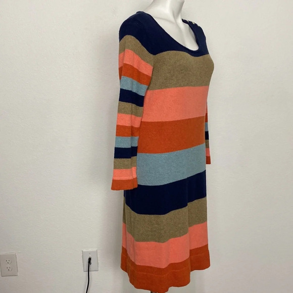 Isabella Sinclair Bohemian Lambswool Blend Knit Romantic Midi Sweater Dress Sz L - Picture 6 of 10